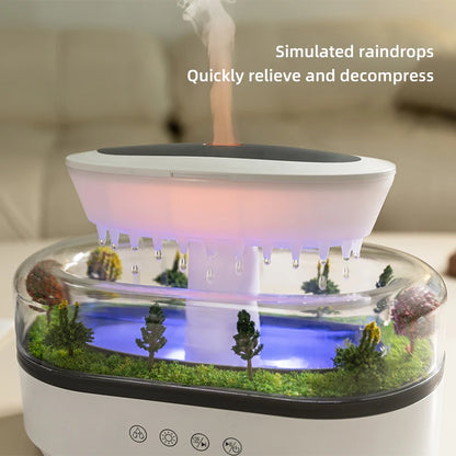 Ultrasonic Raindrop Aroma Humidifier