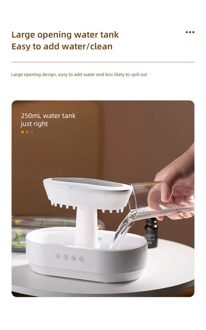 Ultrasonic Raindrop Aroma Humidifier
