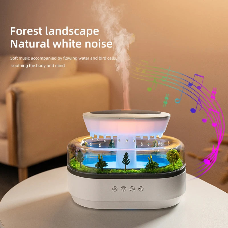 Ultrasonic Raindrop Aroma Humidifier
