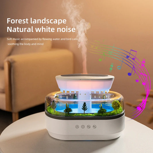 Ultrasonic Raindrop Aroma Humidifier
