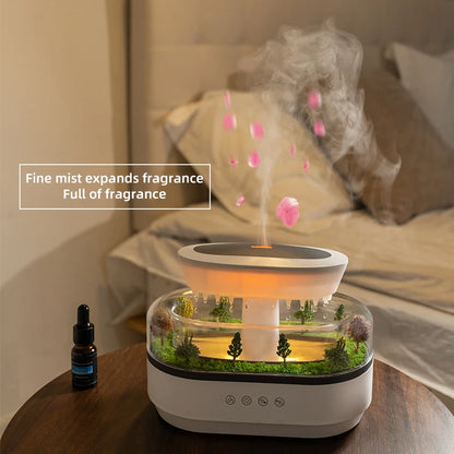 Ultrasonic Raindrop Aroma Humidifier