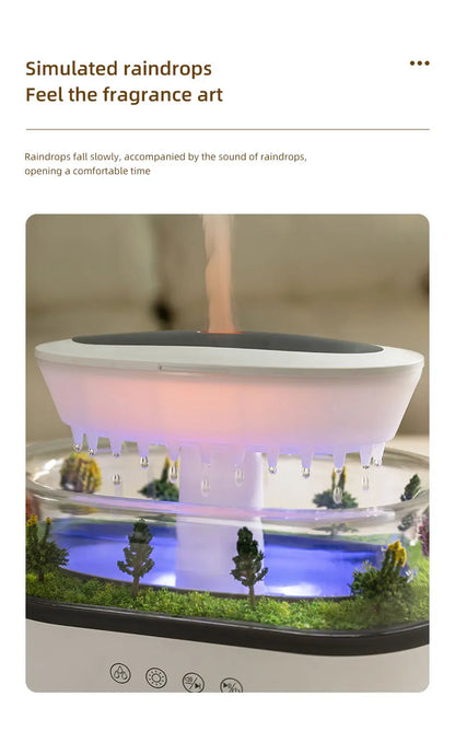 Ultrasonic Raindrop Aroma Humidifier